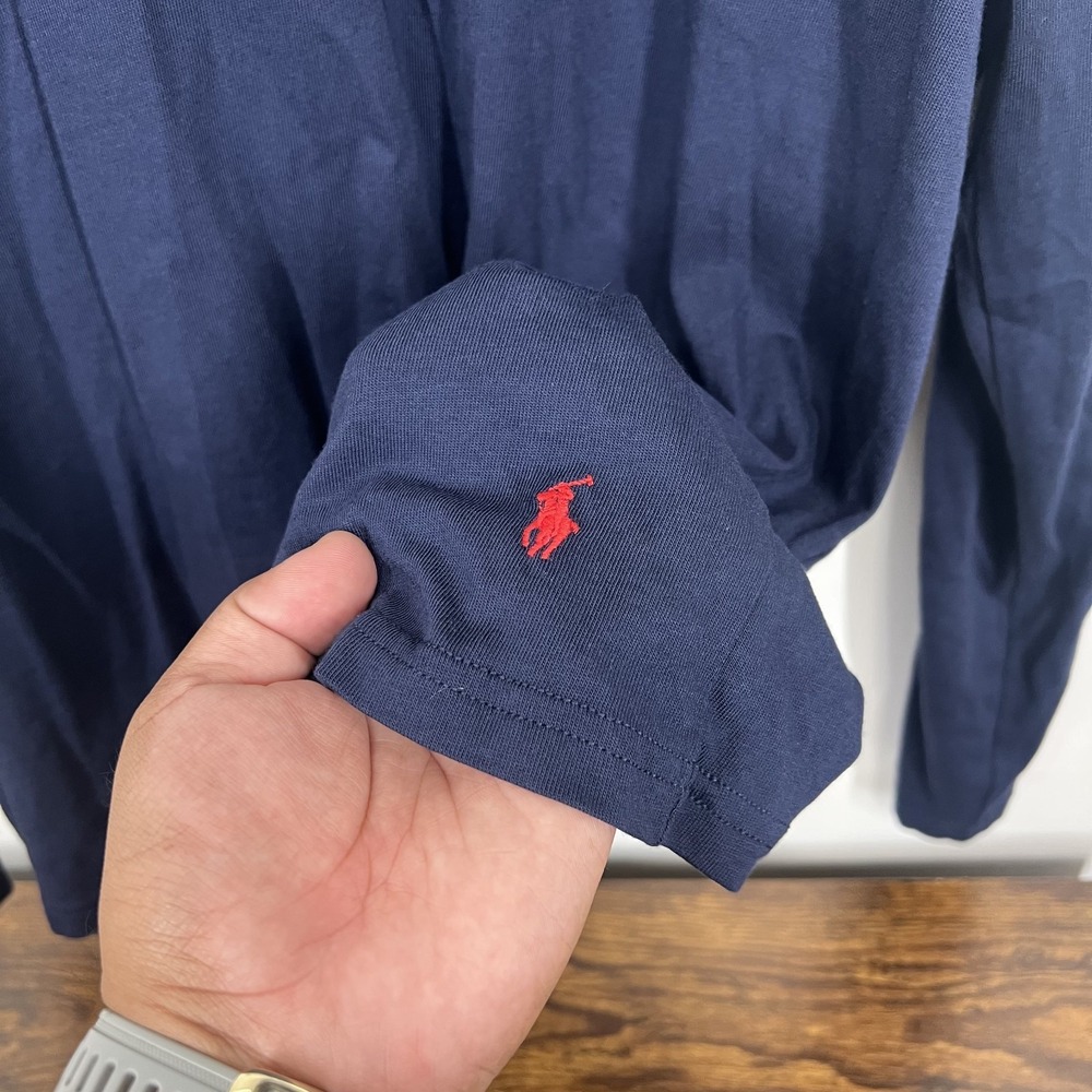 Polo Ralph Lauren Hoodie Shirt Mens XL Red Pony Supreme Comfort Long Sleeve - Picture 3 of 9